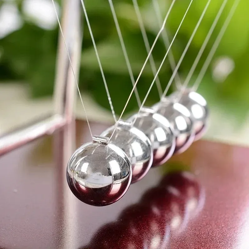 Renewable Energy Lab - Newton Cradle Steel Balance Balls Desktop