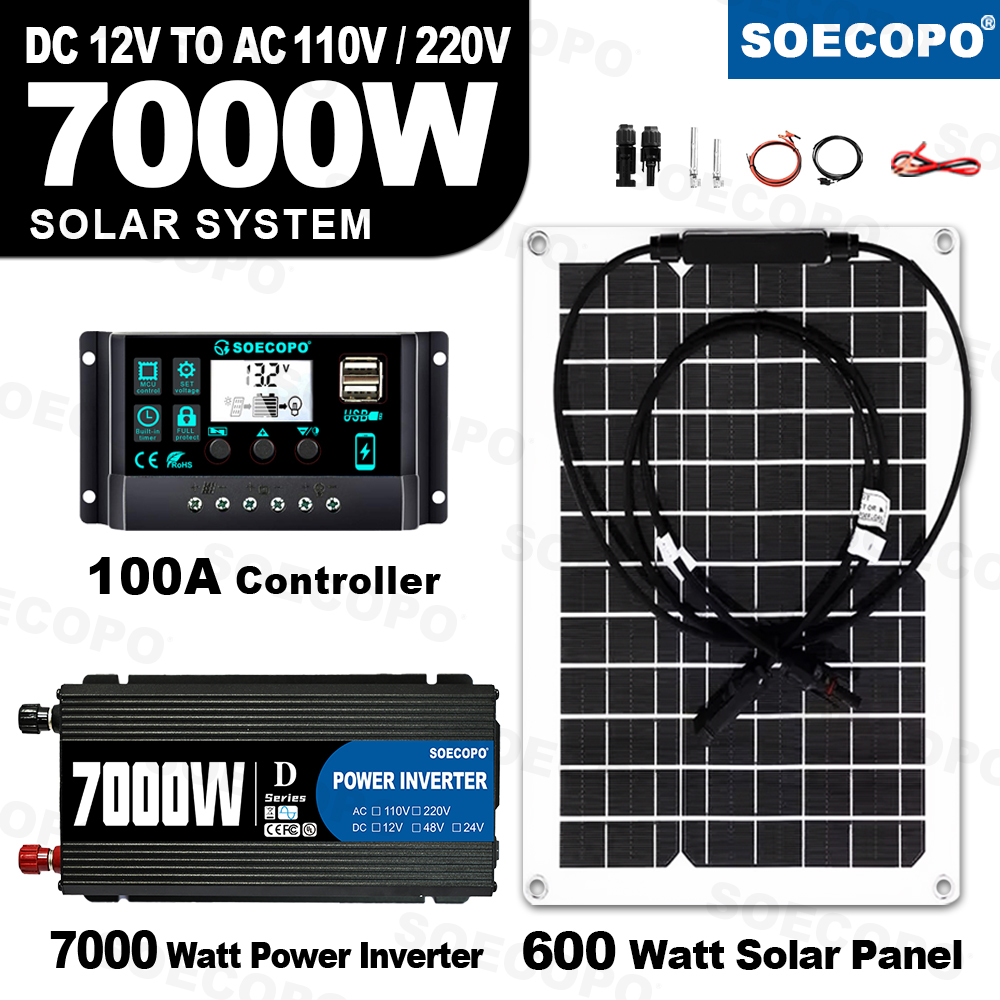Flexible Solar Panel - Durable generator 7000W Solar Kit 750W